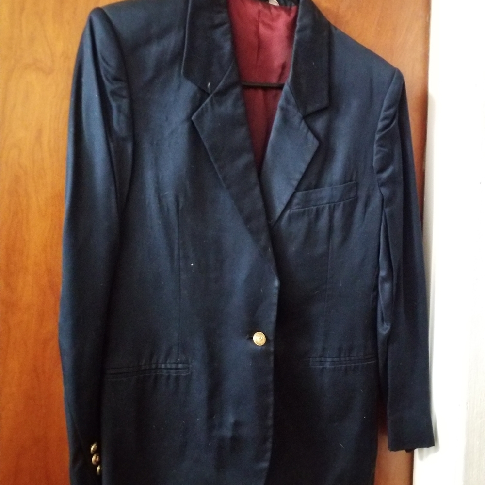 Classic Navy Blazer with Gold Buttons